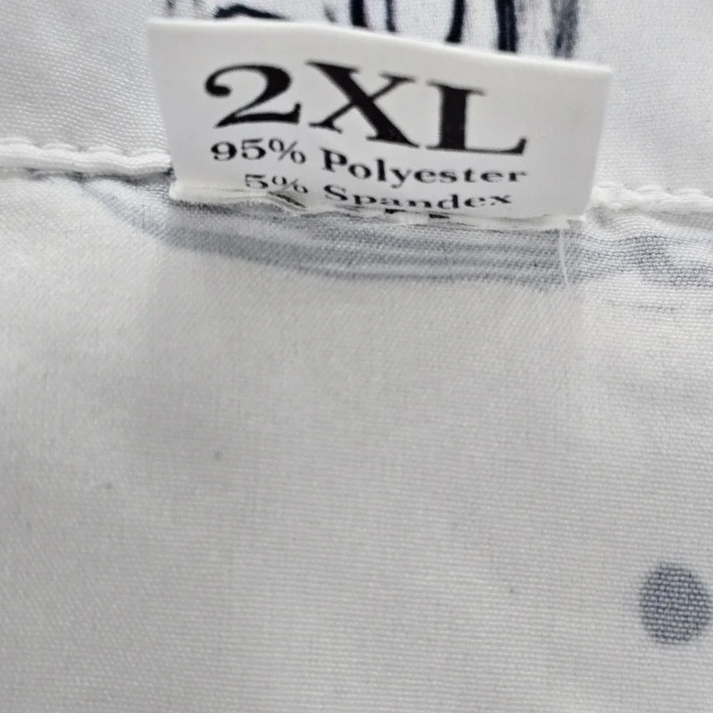 Rainbow‎ Rules Mens 2XL Mickey Mouse Sketch Print Button Down Shirt White Black